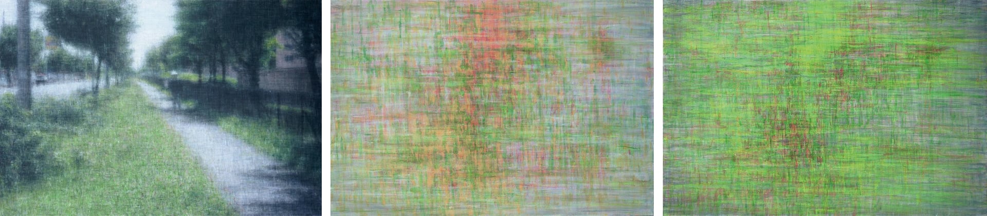 三連画 イメージ／信号：イメージ３（道） 信号３−１（道）信号３−２（道）