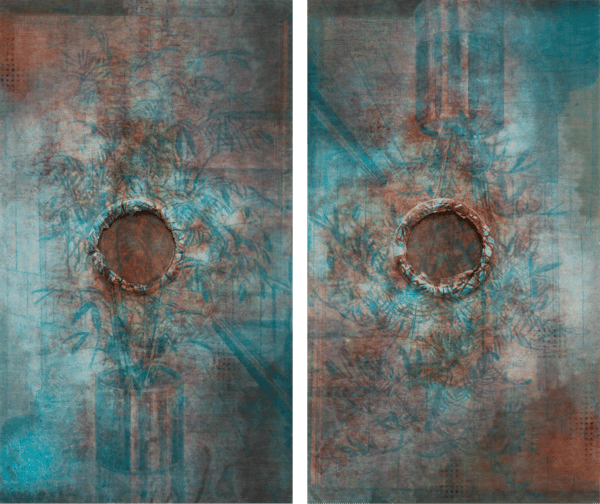 二連画：Sub Anaglyph (アレカヤシ）